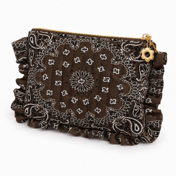 Quilted Bandana Cosmetic Bags