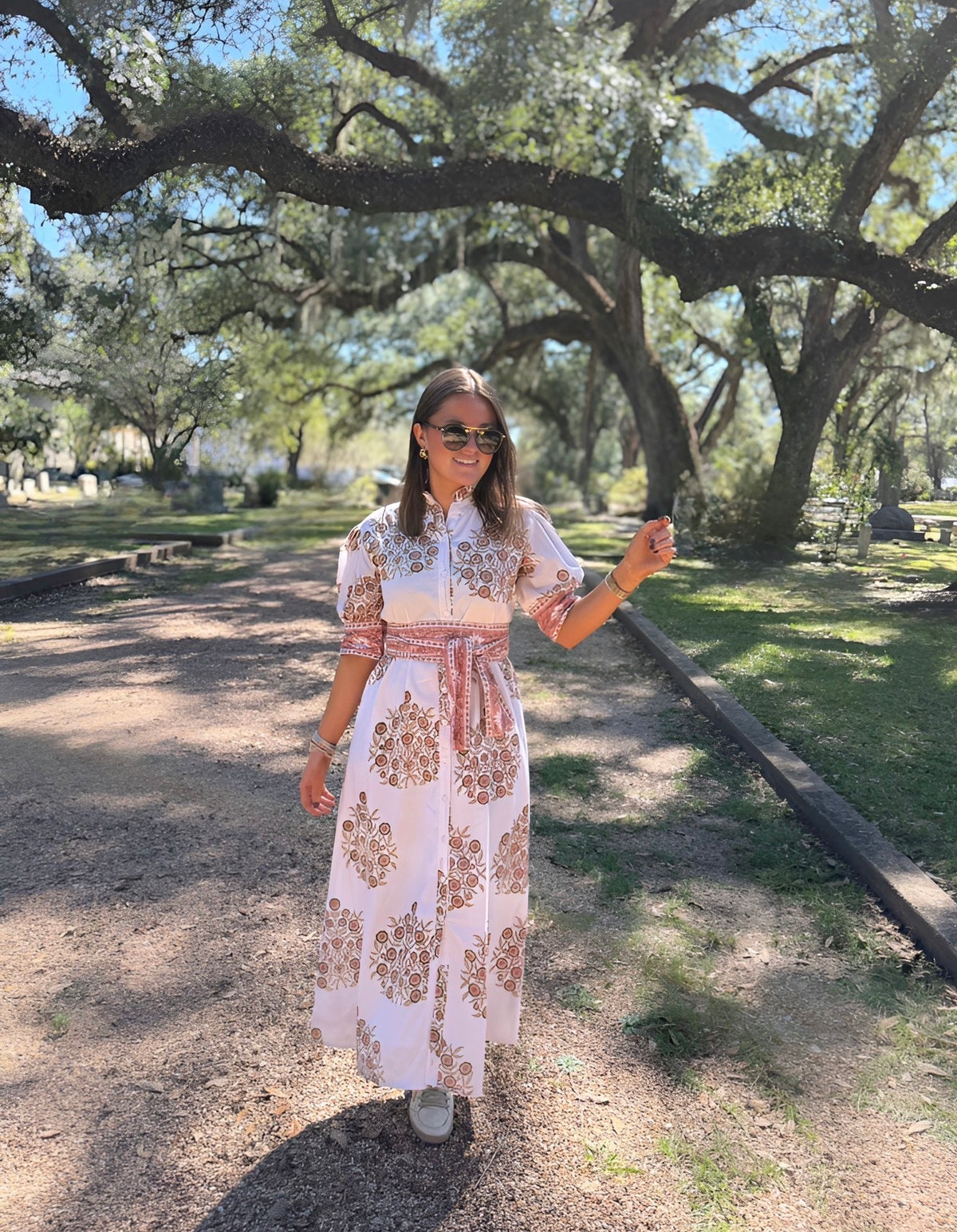 Julia Street Midi in Dusty Coral