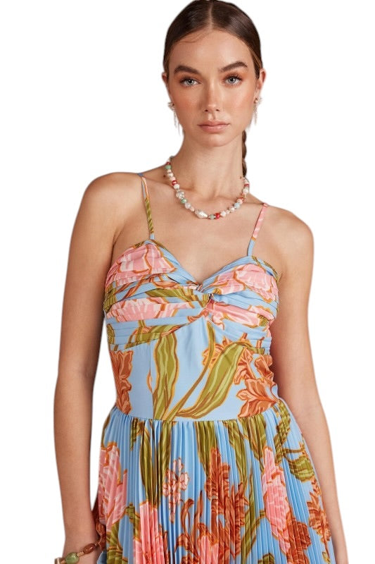 Pleated Layers Tulip Midi