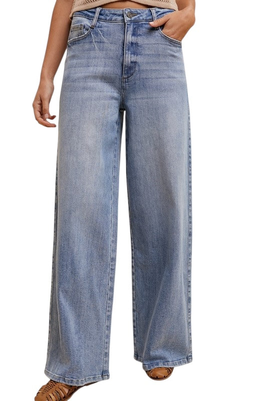 High Rise Wide Leg Jean