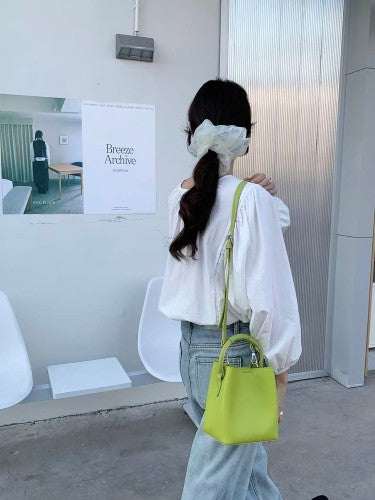 Vegan Single Top Handle Tote- 2 Colors
