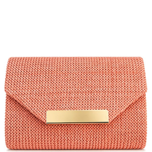 Raffia Envelope Clutch- 4 Colors
