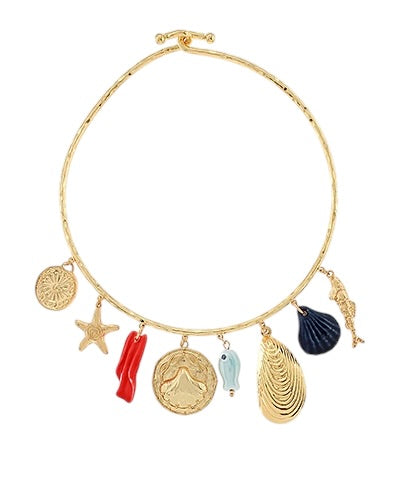 Costal Charm Collar Necklace