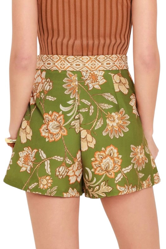 Olive Florals Skort Set