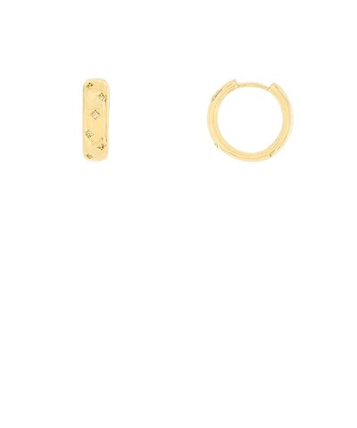 Mini CZ Gold Hoops