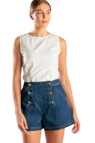 Sailor Denim Shorts