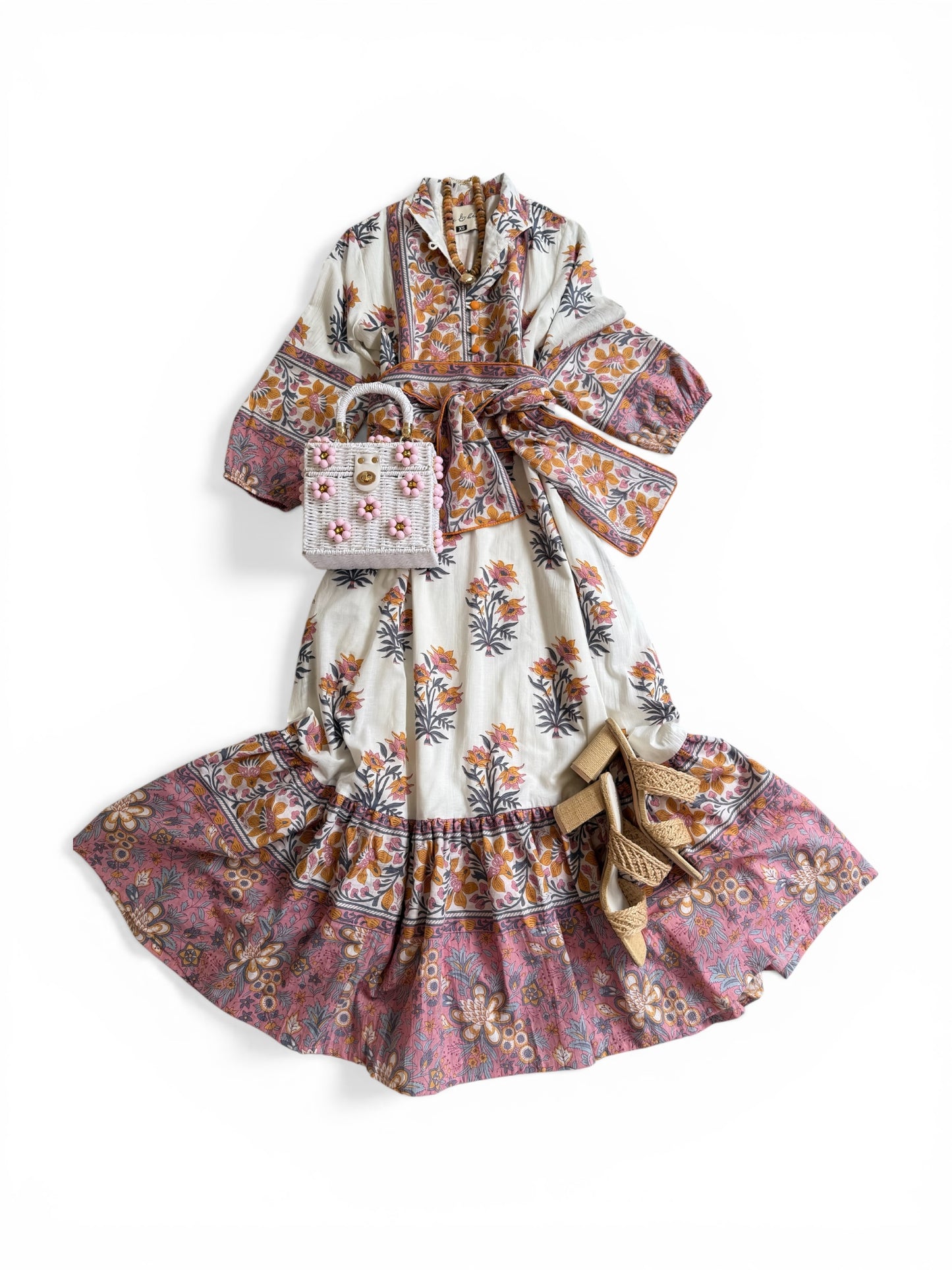 State Street Maxi in Pink & Orange