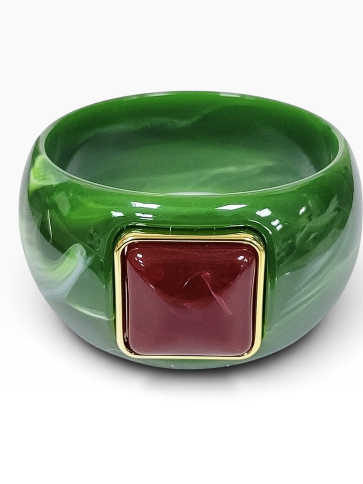 Gemstone Resin Bangle- 3 Colors