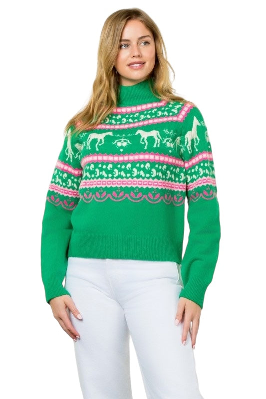 Equestrian Fair Isle Sweater