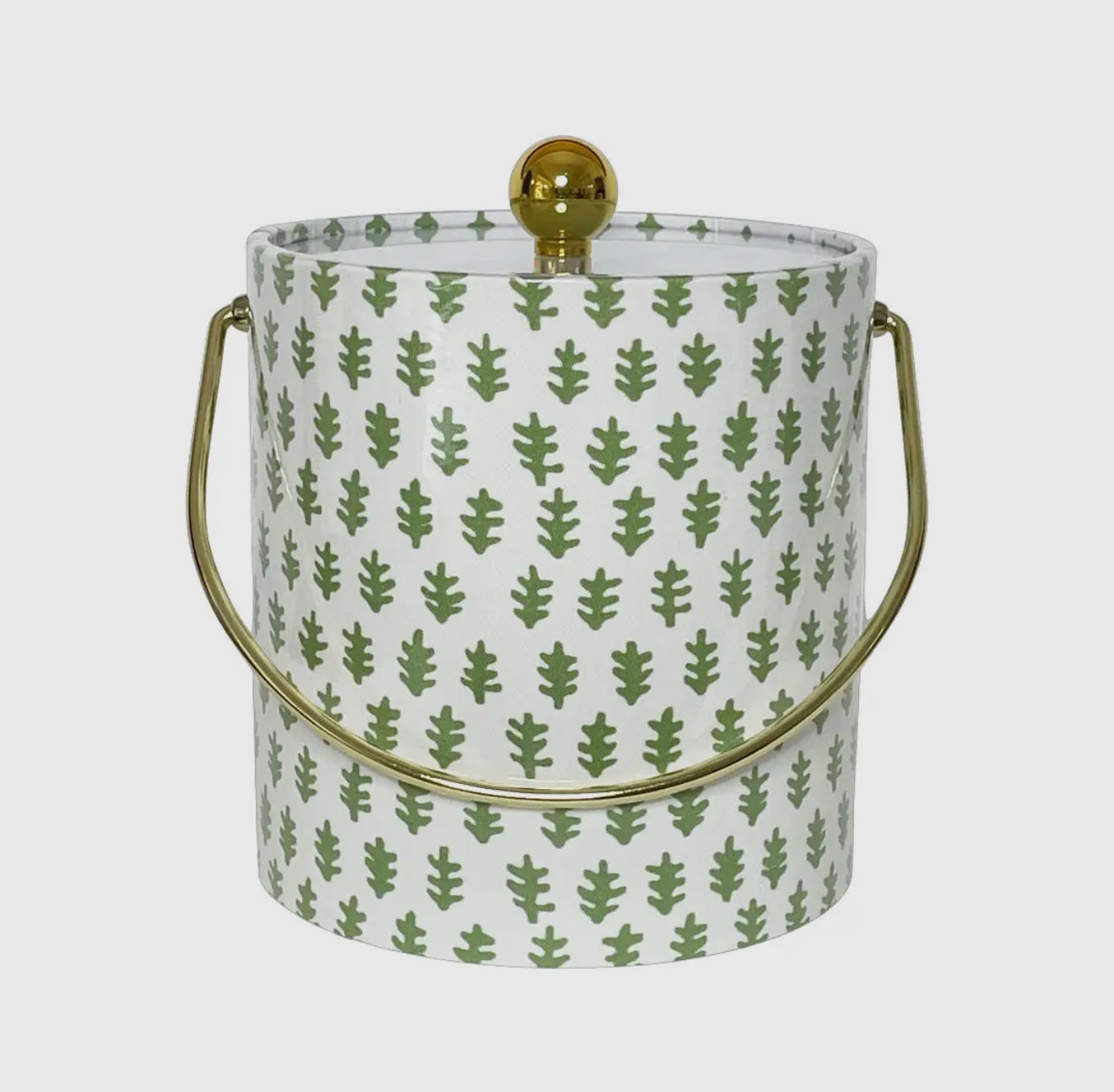Acrylic & Block Print Ice Bucket