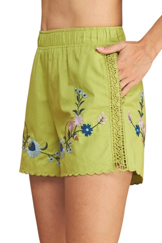 Citron Embroidered Set