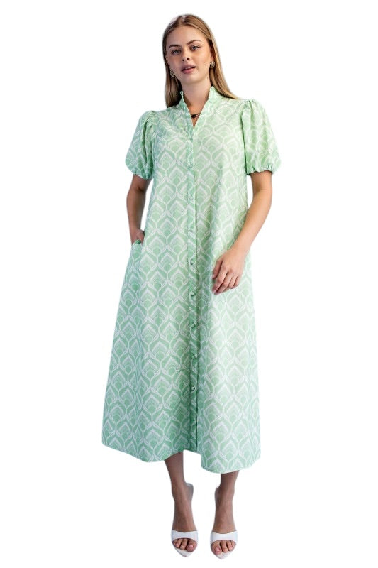Floral Poplin Shirt Dress- 3 Colors