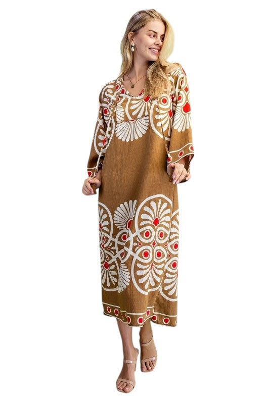 Dillion Wide Sleeve Midi