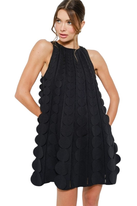 3D Circles Mini in Black