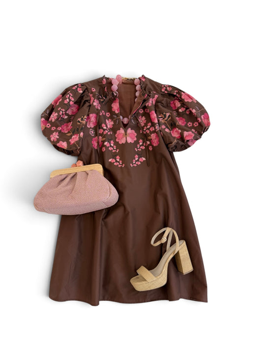 Chocolate & Pink Floral Mini