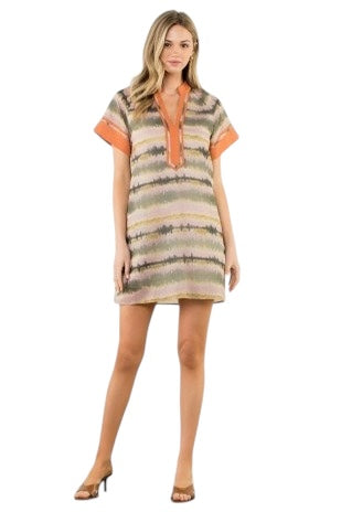 Peach Tye-Dye Shift