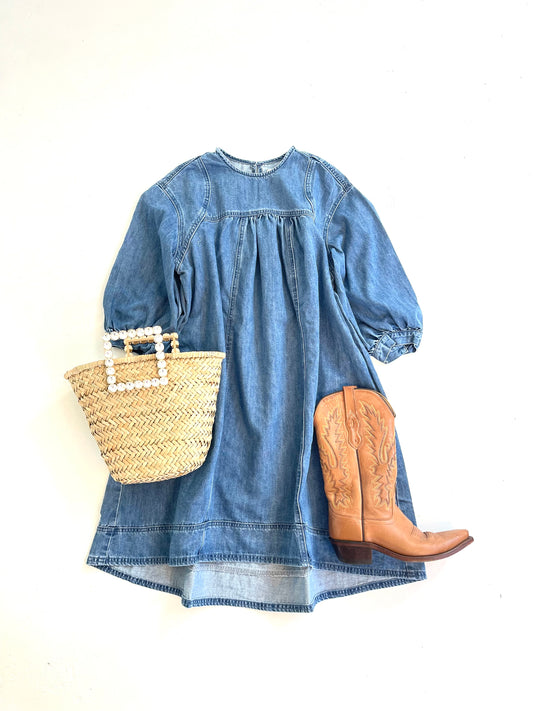 Babydoll Denim Dress