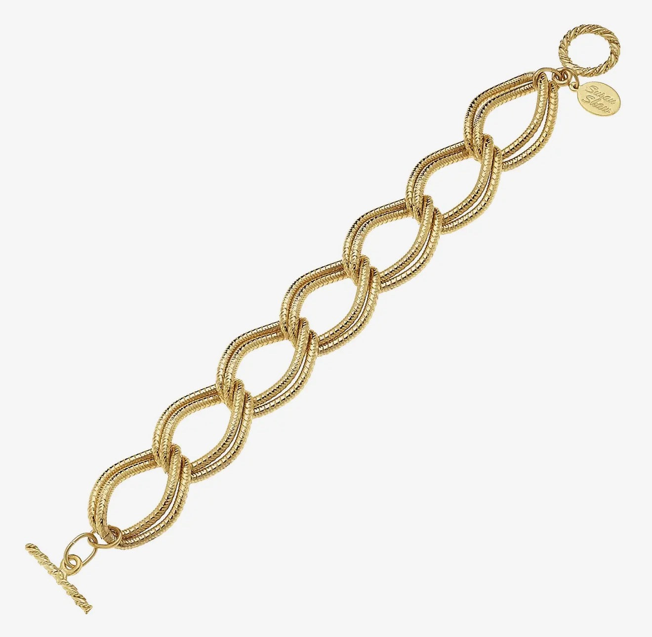 Gold Double Link Bracelet