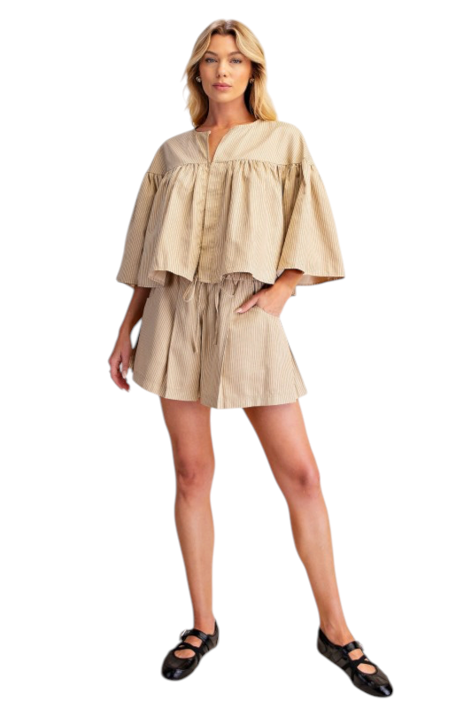 Beige Stripes Set