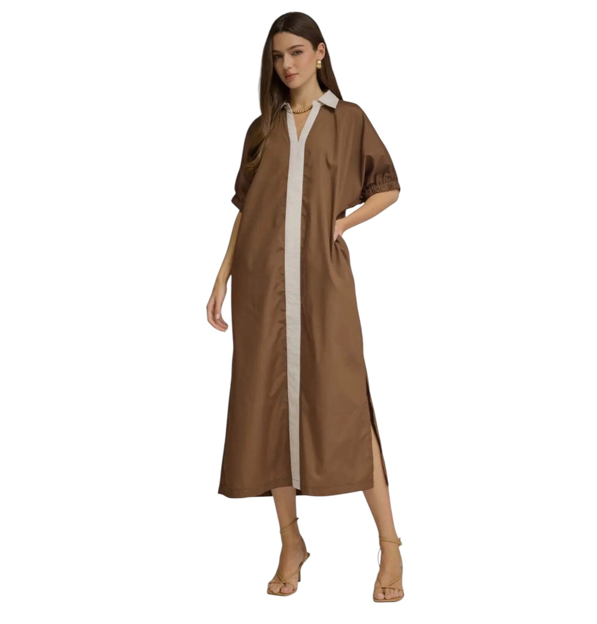 Poplin Center Band Midi- 2 Colors