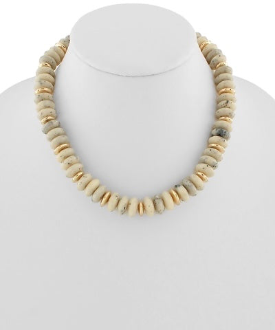 Marbleized Stone Necklace