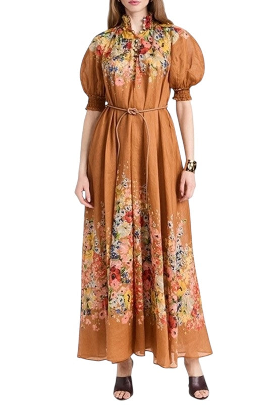 Rust Florals Midi