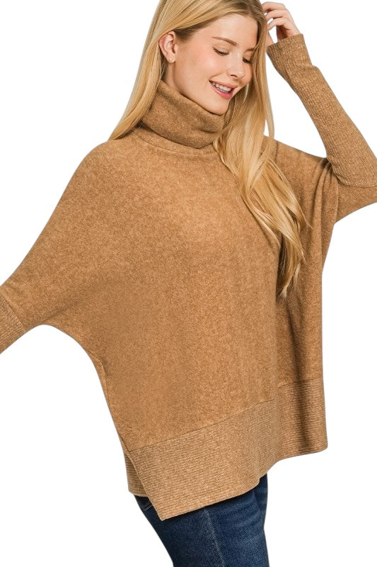 Turtleneck Tunic Sweater- 6 Colors