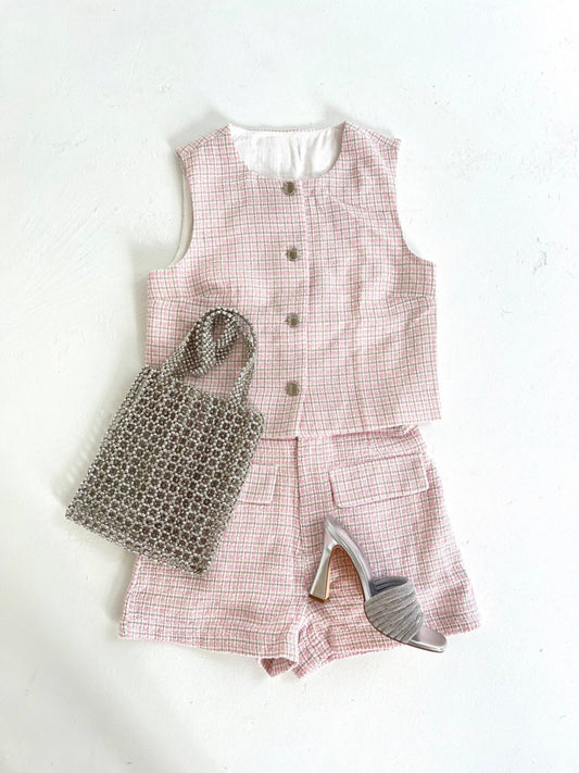 Pink Tweed Set