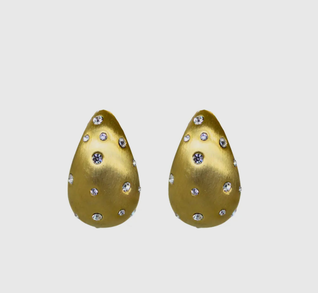 Matte CZ Drop Earrings