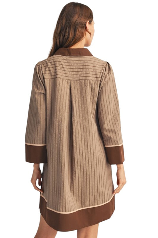Mocha & Chocolate Shirt Dress