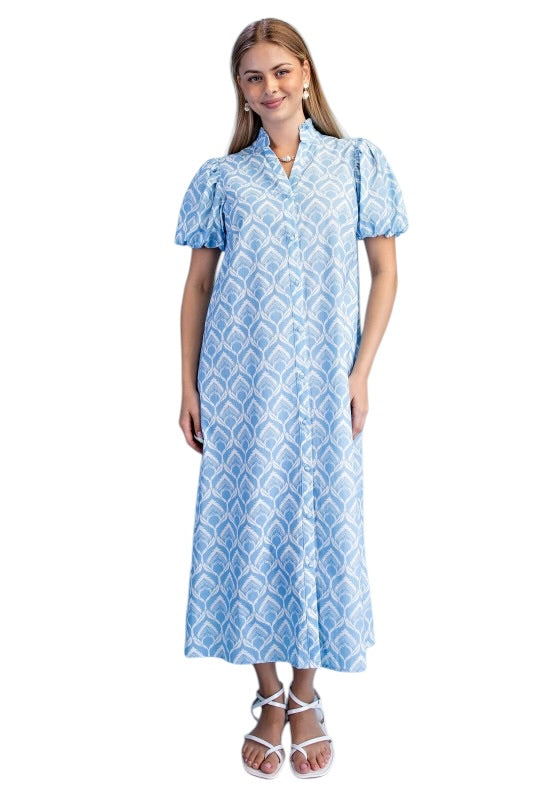 Floral Poplin Shirt Dress- 3 Colors