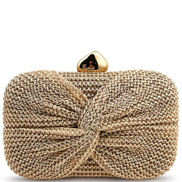 Raffia Knot Clutch
