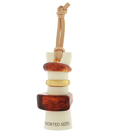 Assorted Resin Ring Stacks- 4 Styles