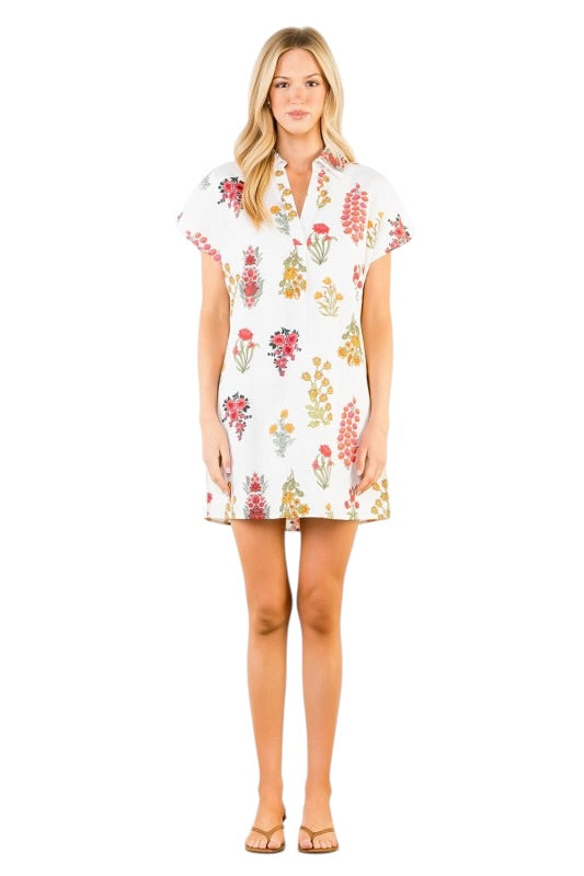 Floral Cap Sleeve Shift