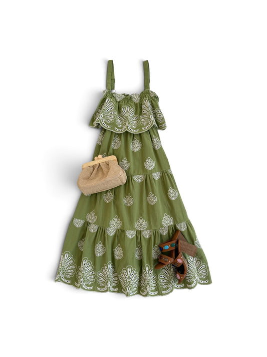 Citron Eyelet Midi