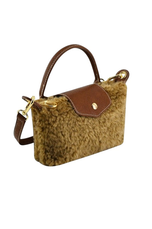 Shearling Hassle Mini Tote- 2 colors
