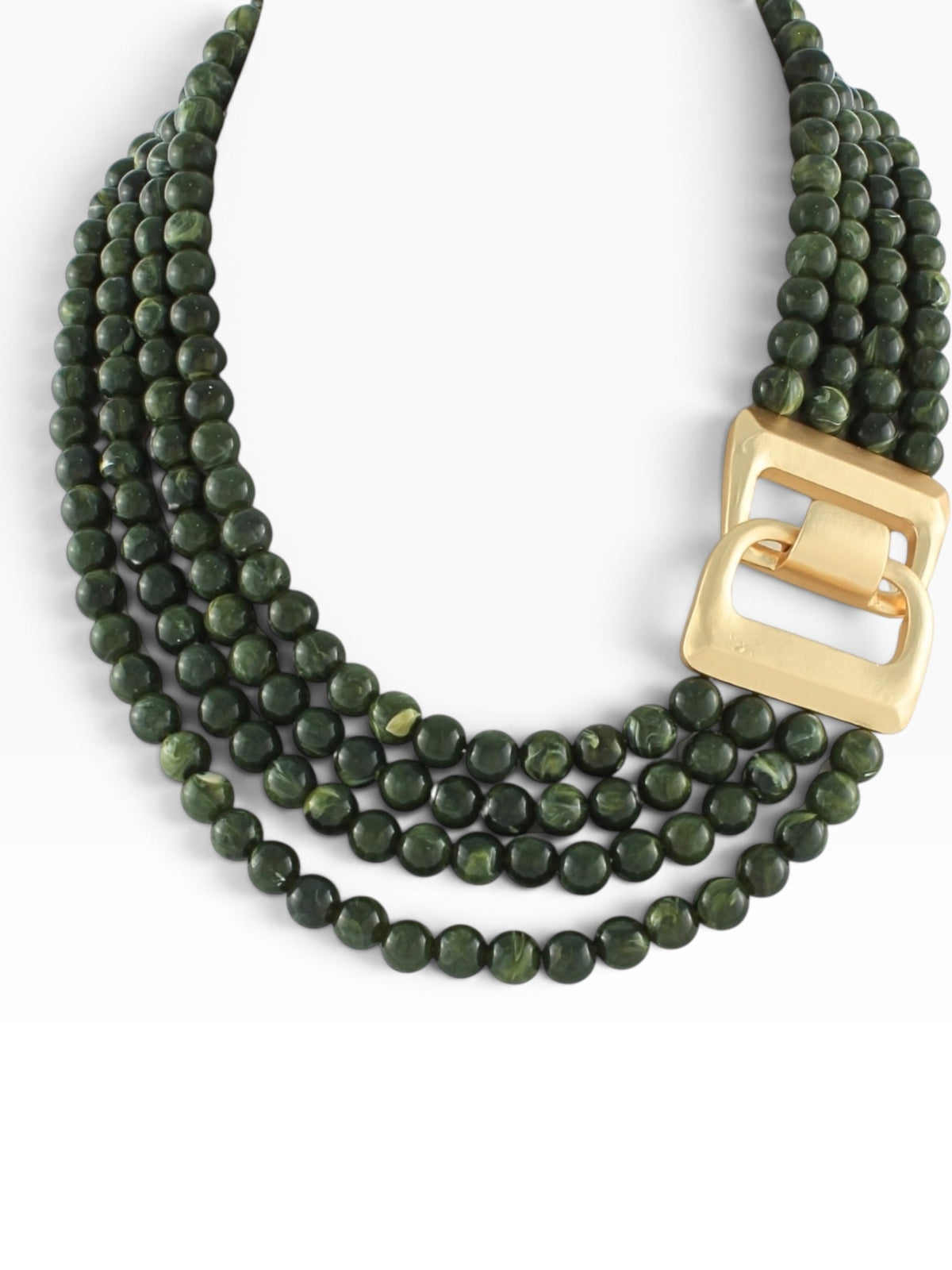 Multi Strand Agate Necklace- 4 Colors
