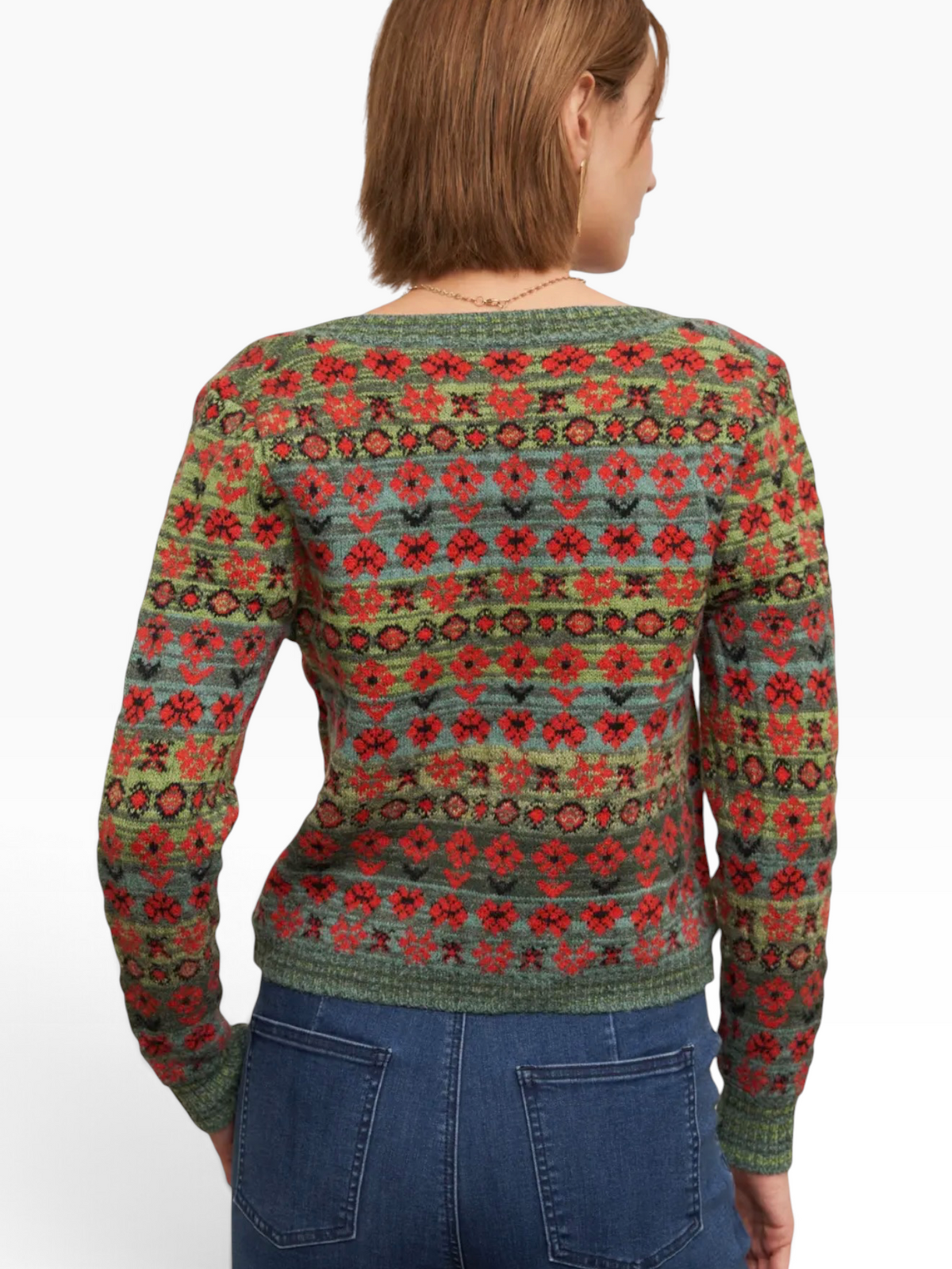 Sweetheart Neckline Sweater
