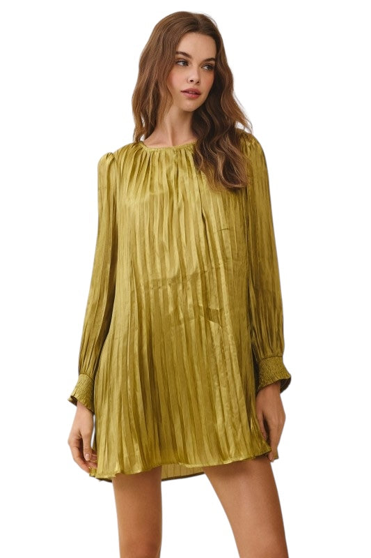 Satin Pleats Mini - 2 Colors